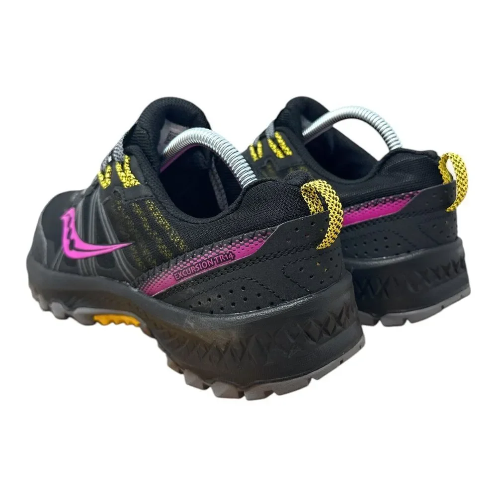 Saucony Black and Pink Athletic Shoes
